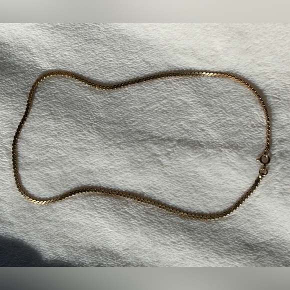 19k Yellow Gold Wrapped Pocket Watch Chain That Has Been Converted to Necklace. - Picture 1 of 5